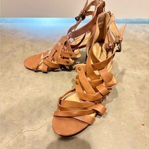 XOXO Tan Strappy Women's Sandals